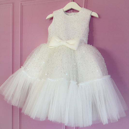 Luna Party Dress | White