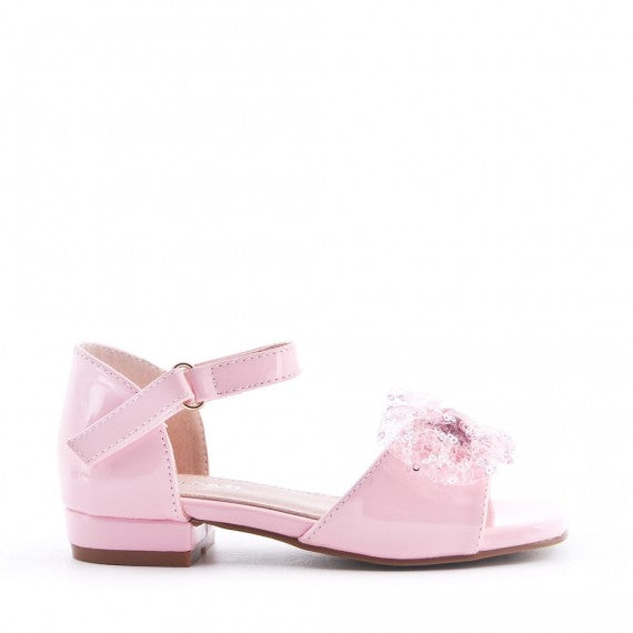 Girls Sandals with Bow - Pink