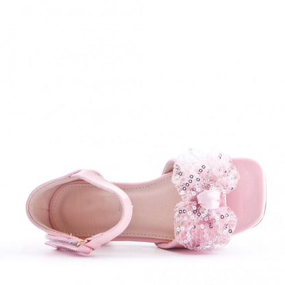 Girls Sandals with Bow - Pink